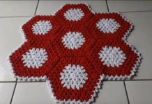 Como fazer Tapete de Crochê Hexagonal